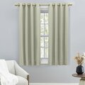 Ricardo Ricardo Grasscloth Lined Grommet Curtain Panel with Wand 04700-79-054-25